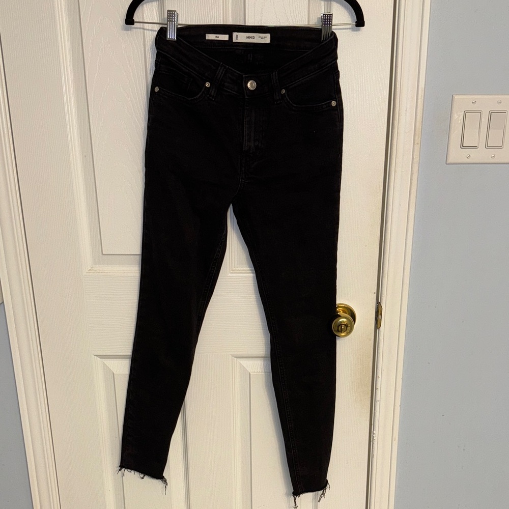 MANGO Women's Black Jeans